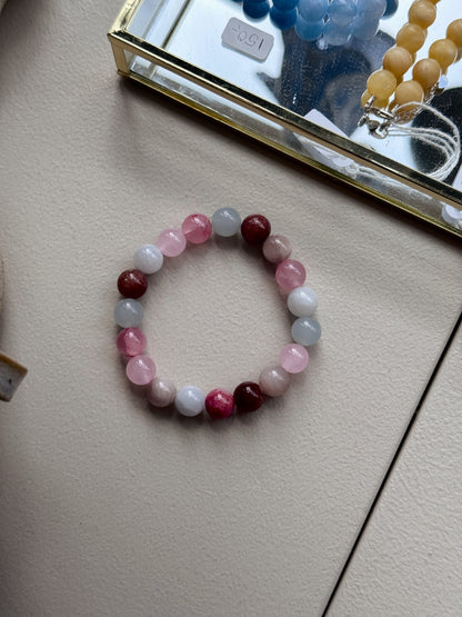 Bracelet with natural stones | Purple