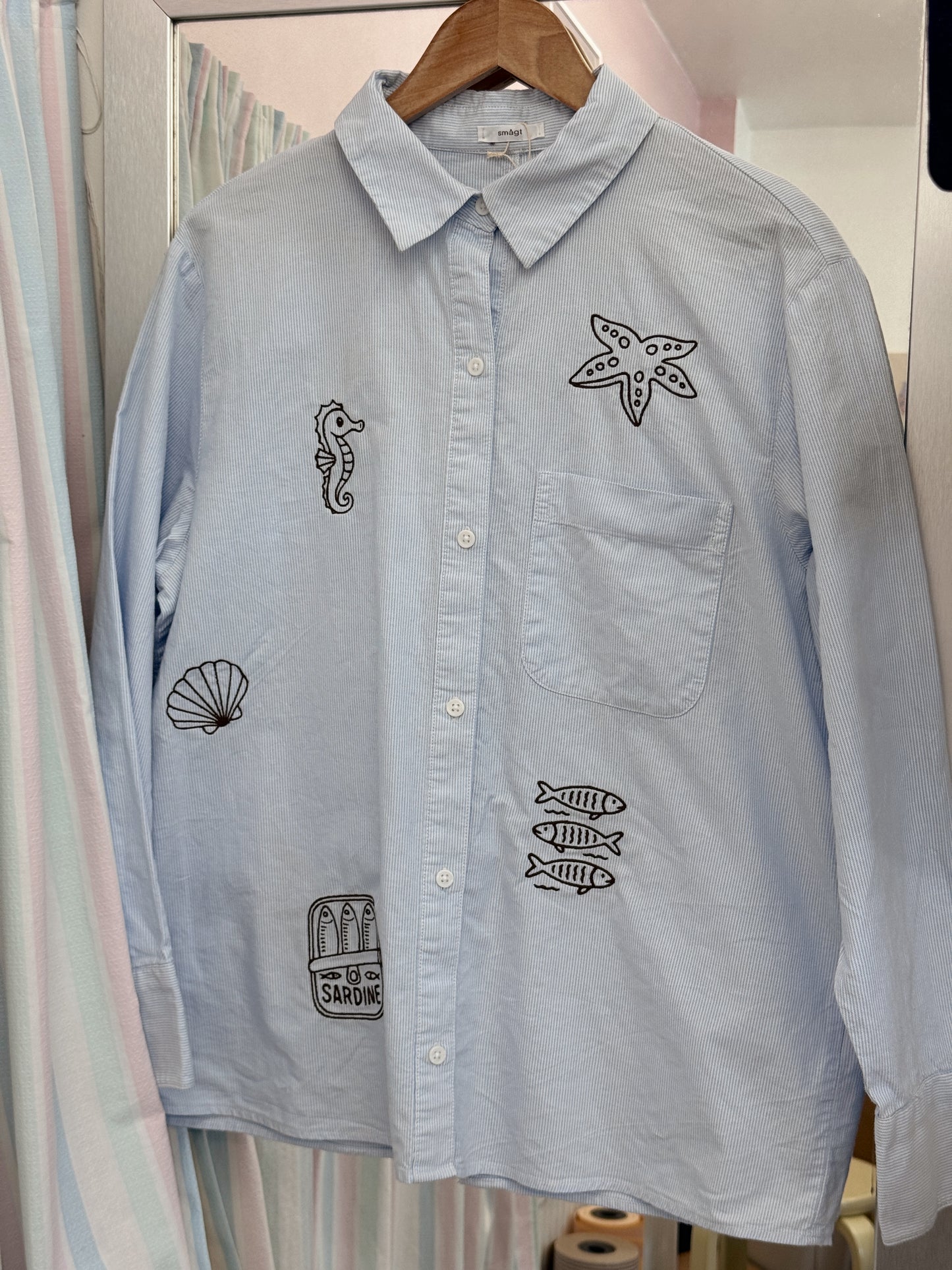 Skjorte m. broderi | Small