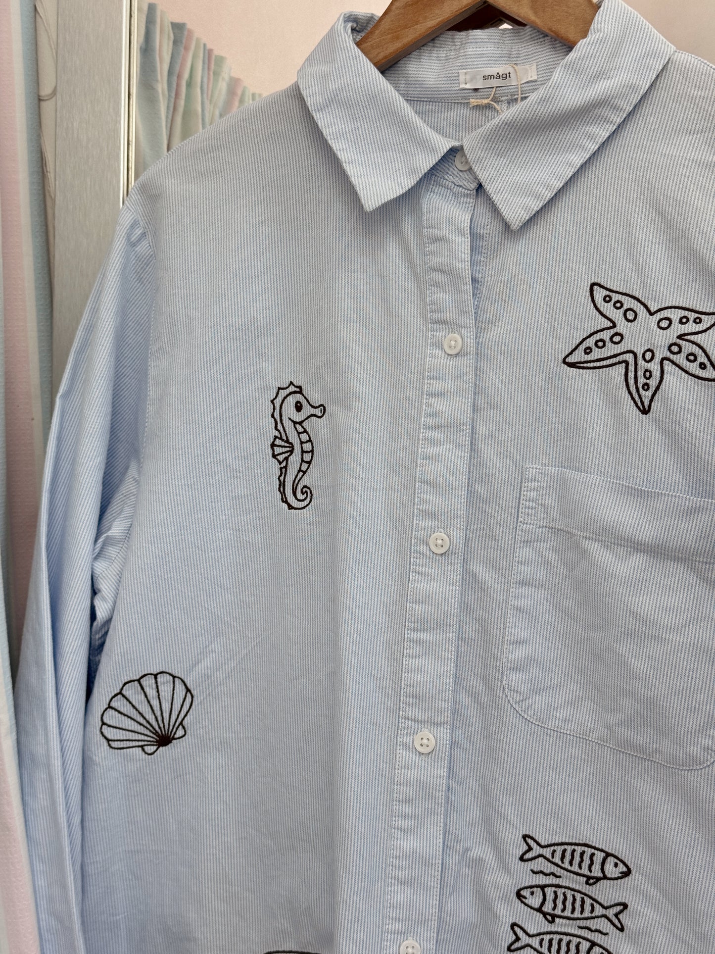 Skjorte m. broderi | Small