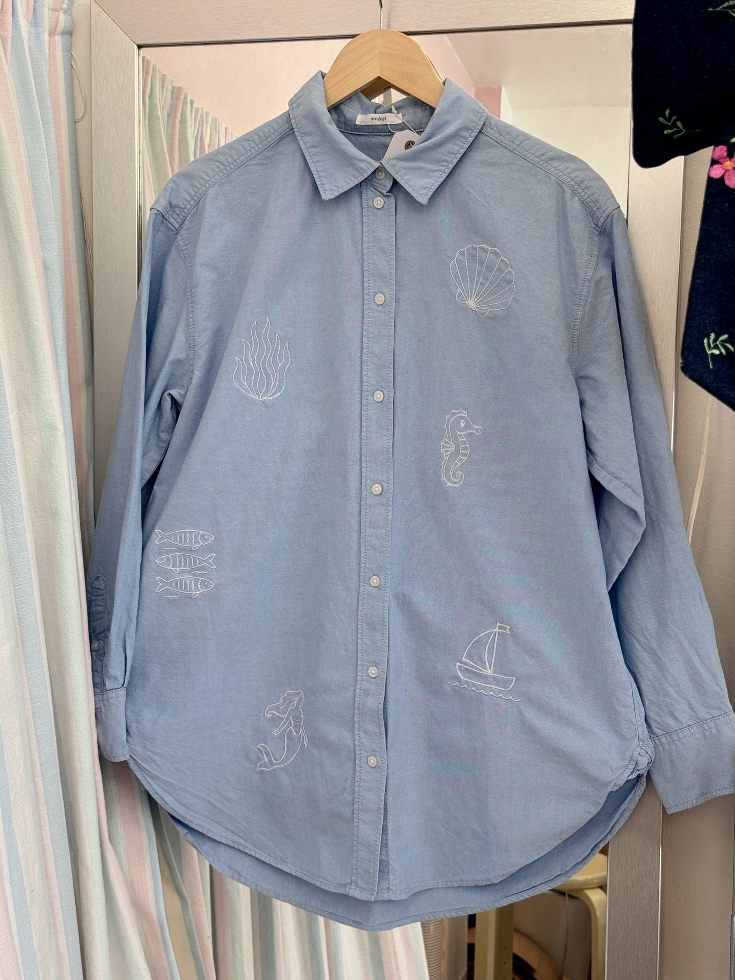 Skjorte m. broderi | Small