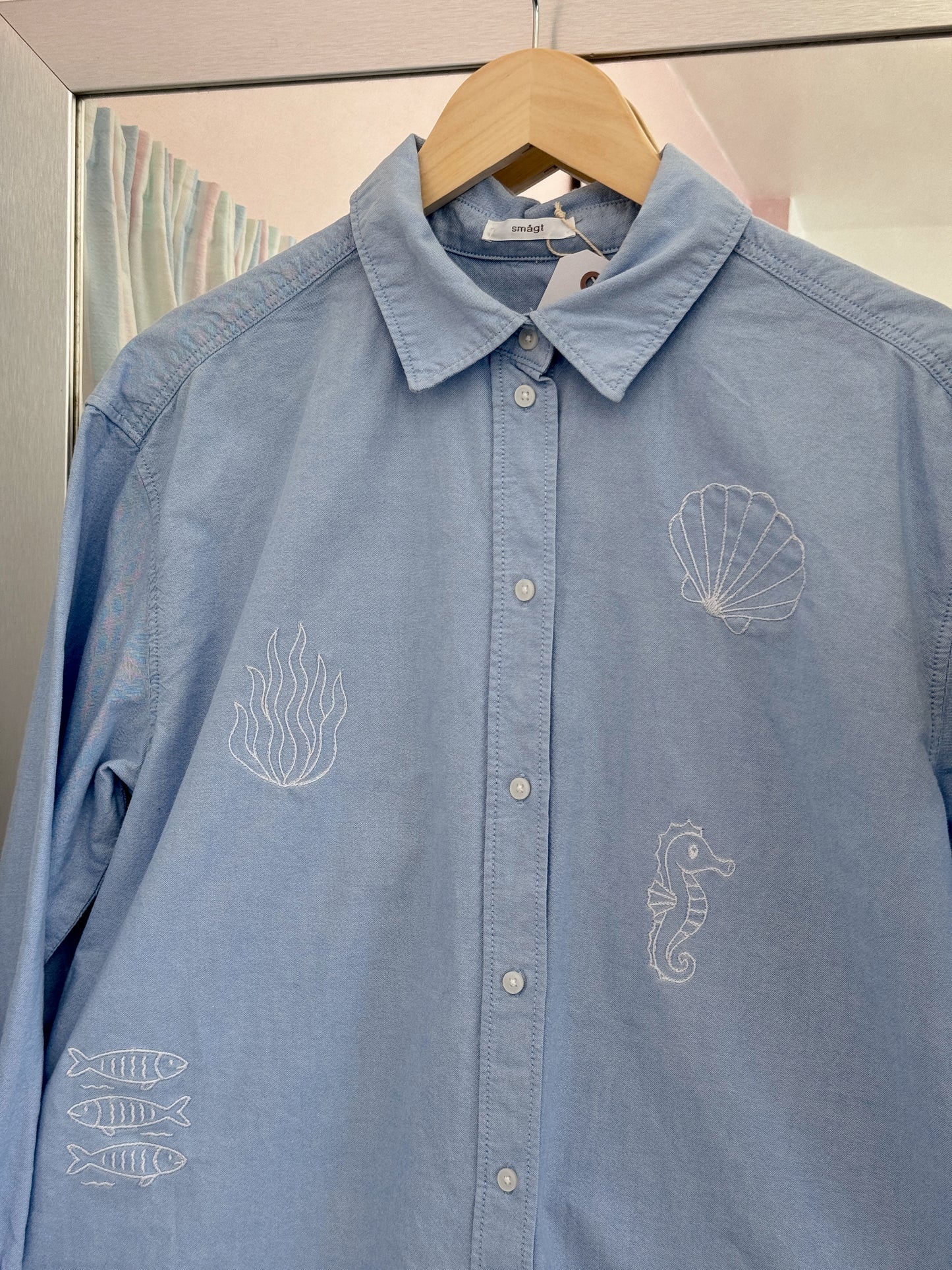 Skjorte m. broderi | Small