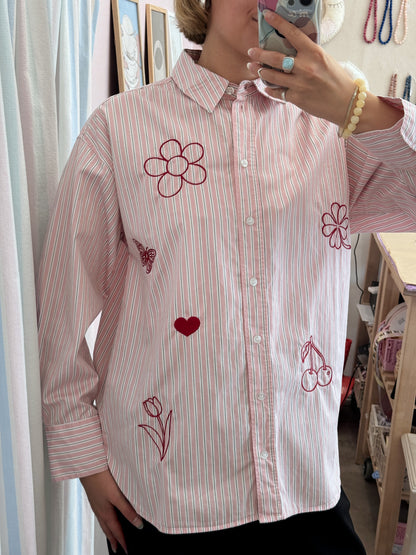 Skjorte m. broderi | Small