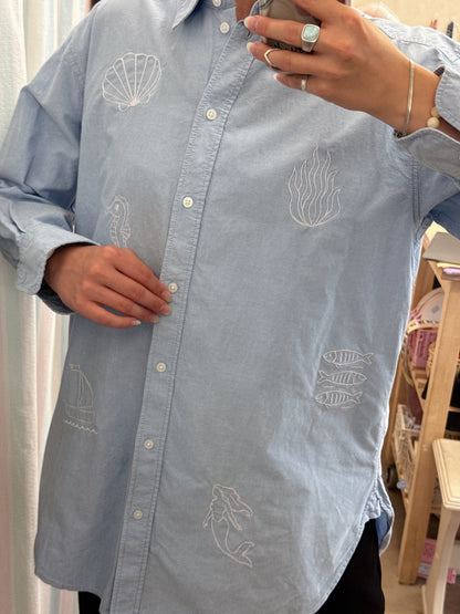 Skjorte m. broderi | Small
