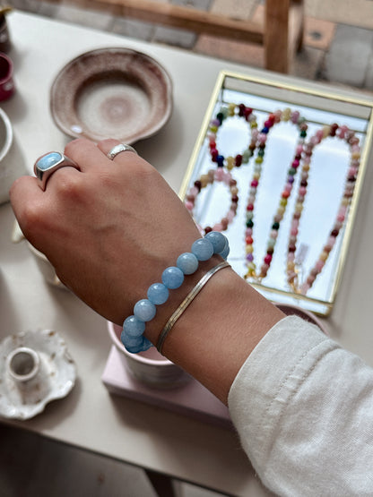 Bracelet with natural stones | Purple