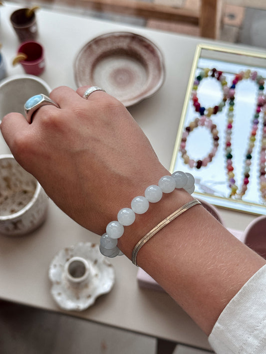 Bracelet with natural stones | Purple