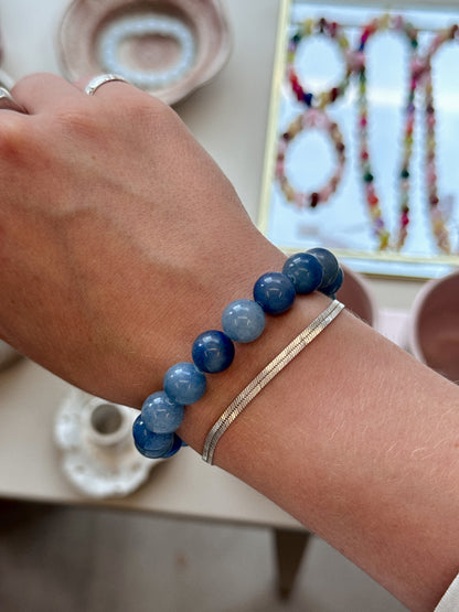 Bracelet with natural stones | Purple