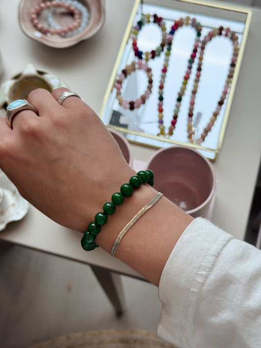 Bracelet with natural stones | Purple