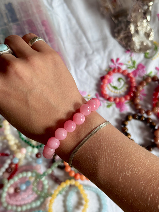 Bracelet with natural stones | Purple