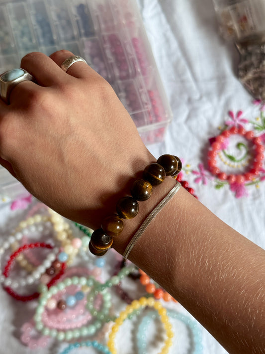 Bracelet with natural stones | Purple