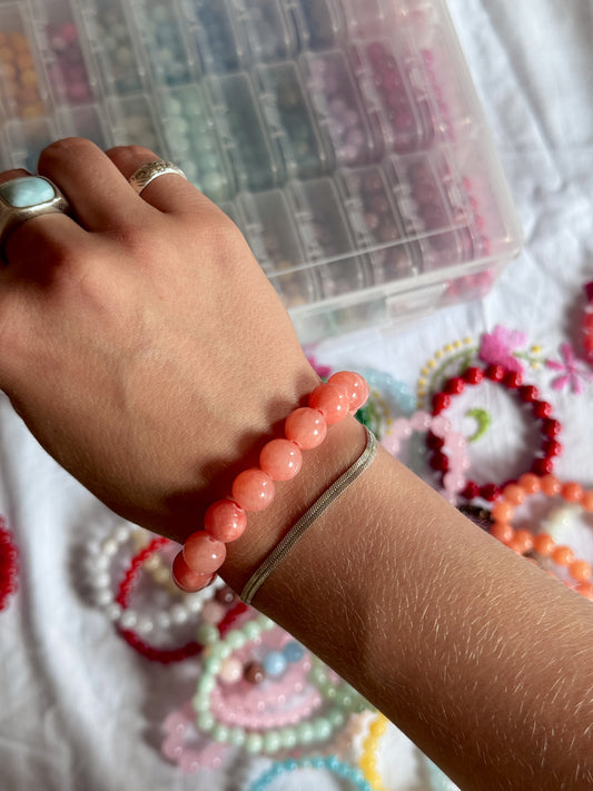 Bracelet with natural stones | Purple