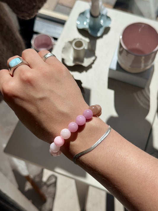 Bracelet with natural stones | Purple