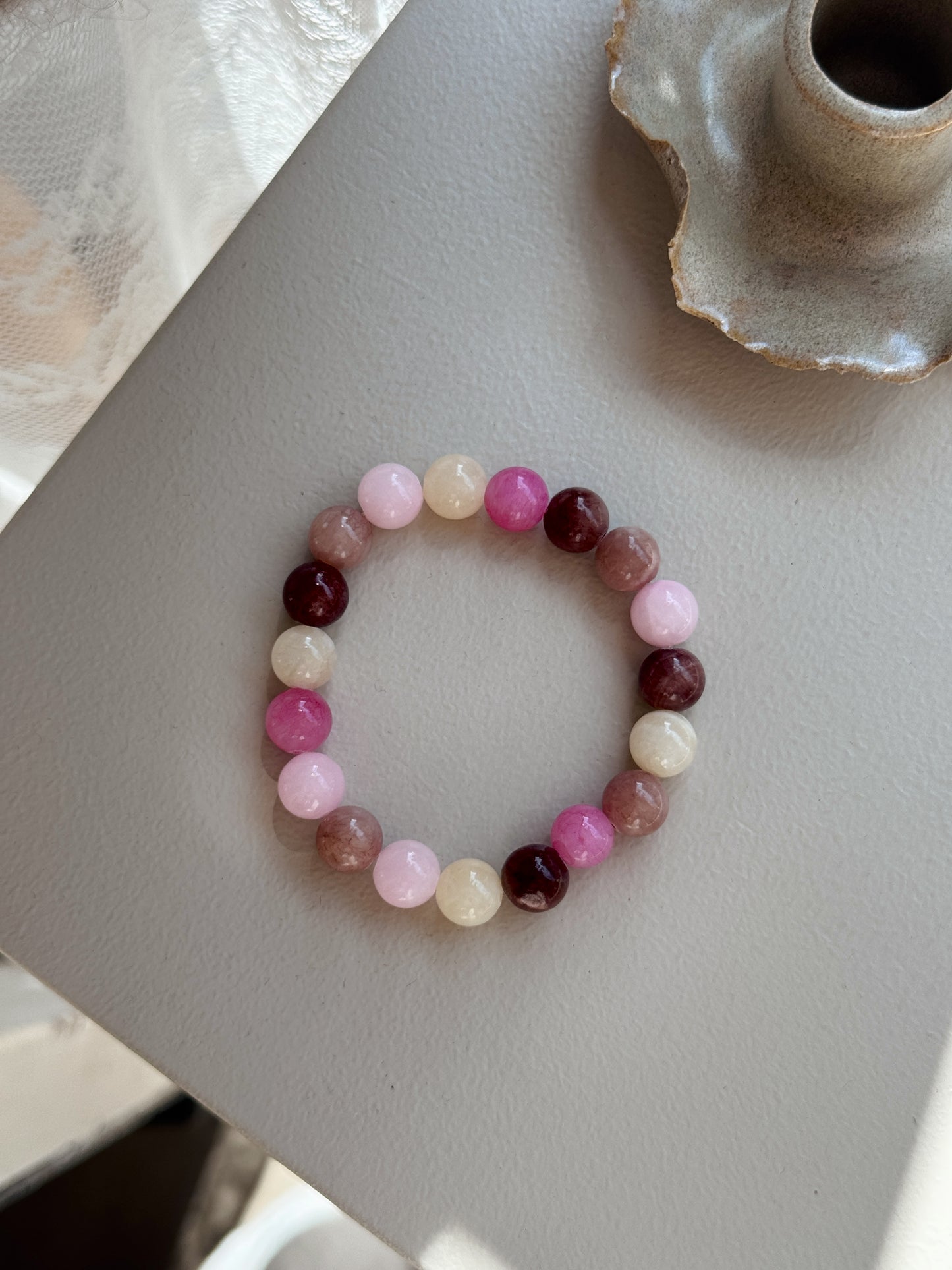 Armbånd m. natursten | Multi