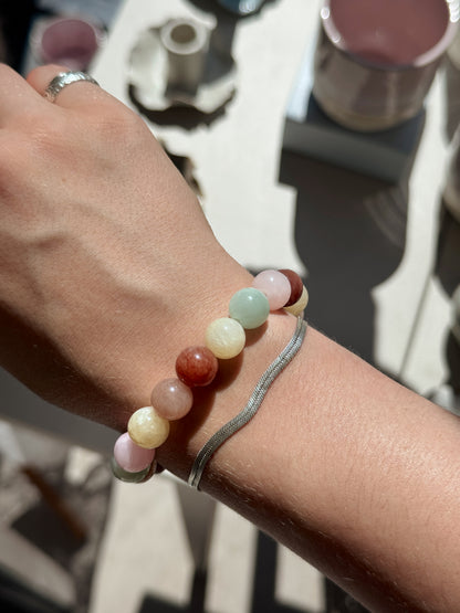Armbånd m. natursten | Multi