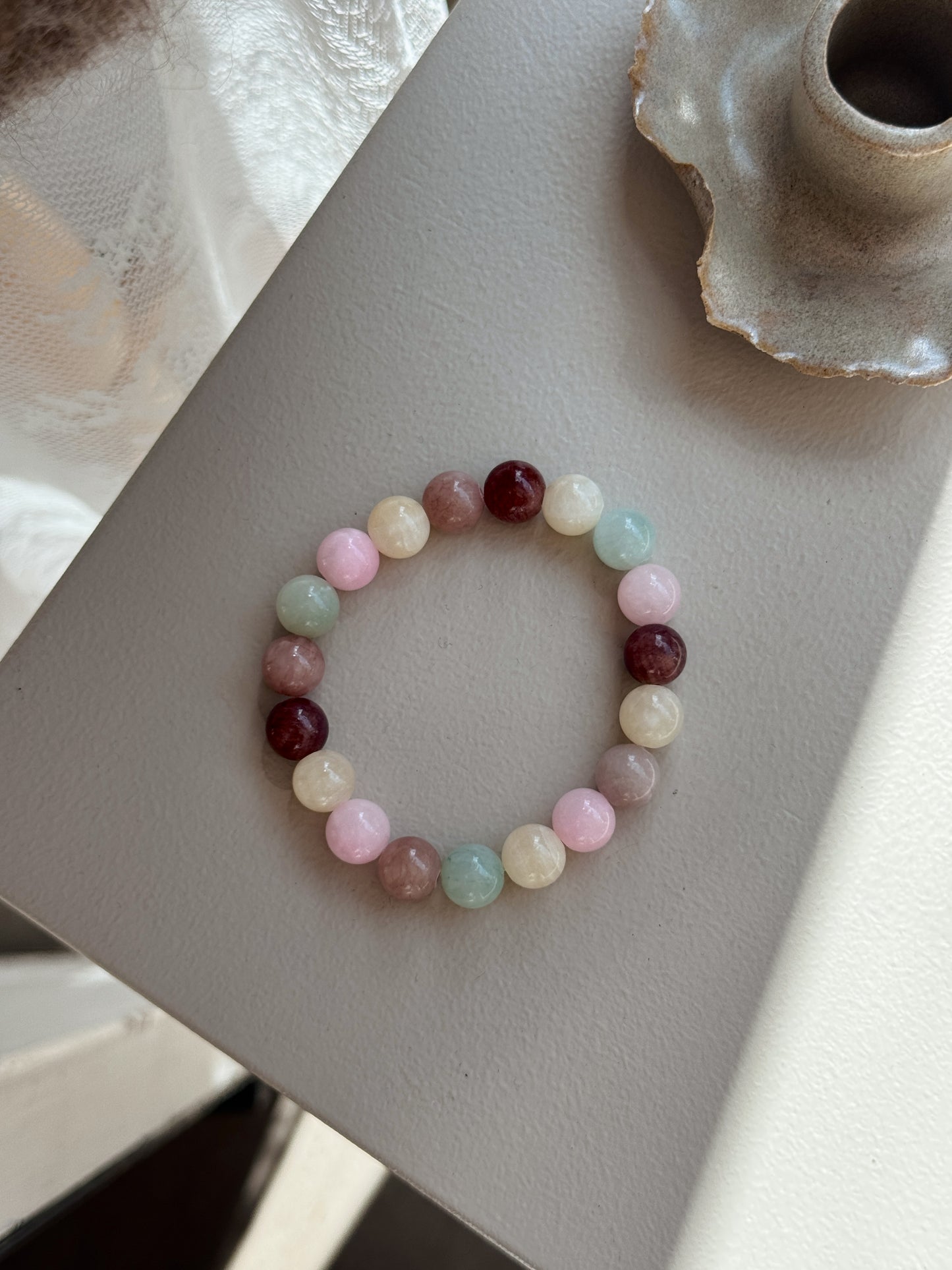 Armbånd m. natursten | Multi