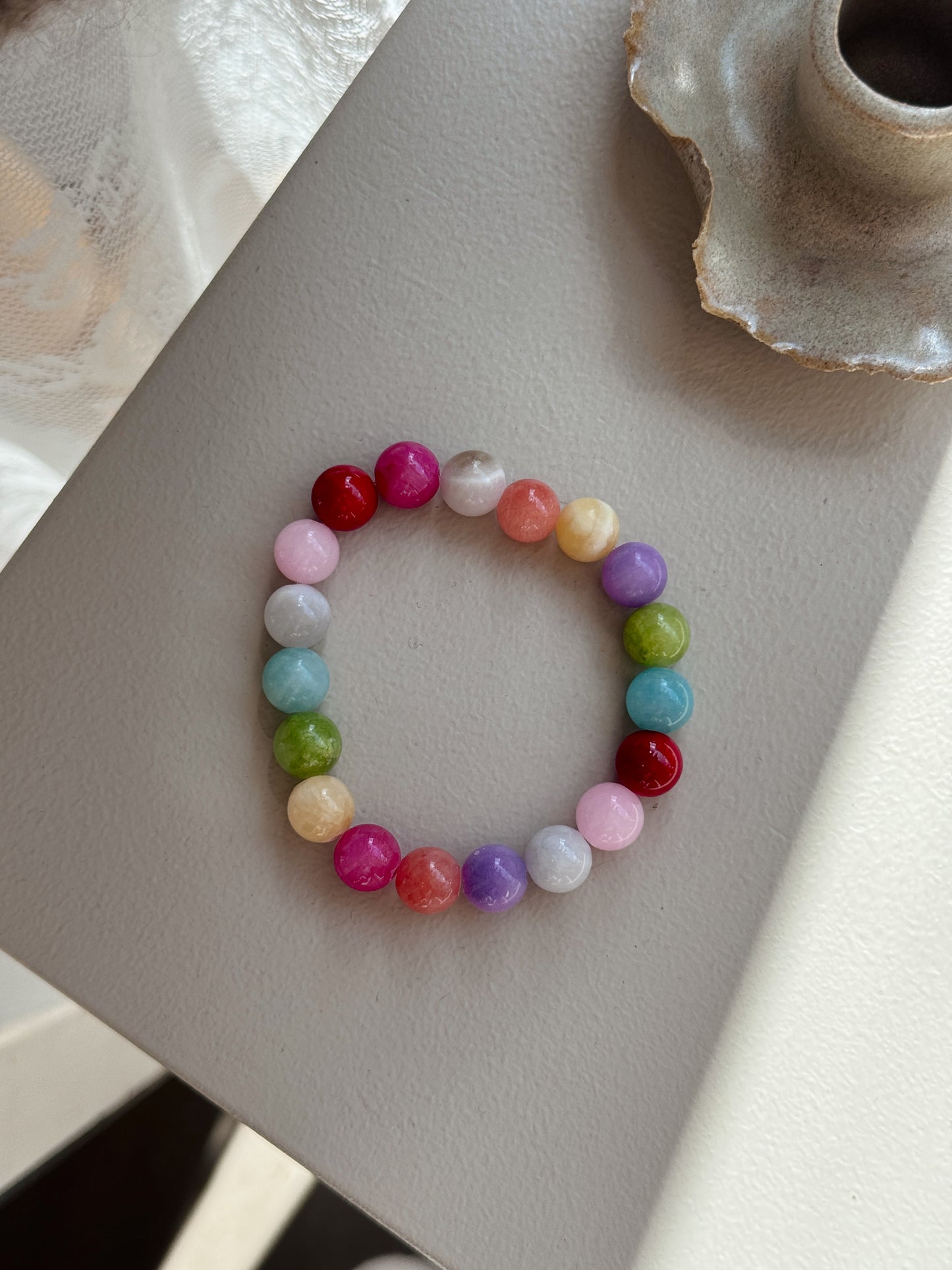 Bracelet with natural stones | Purple
