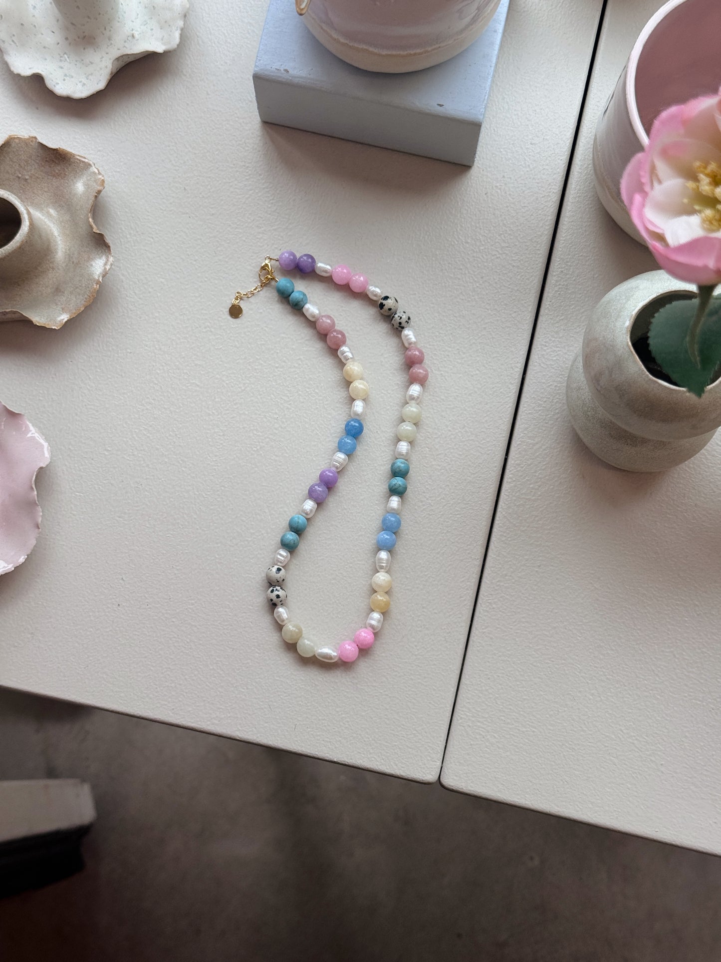 Necklace | Blue pastel