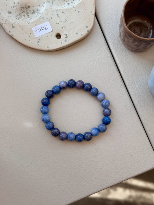 Bracelet with natural stones | Purple