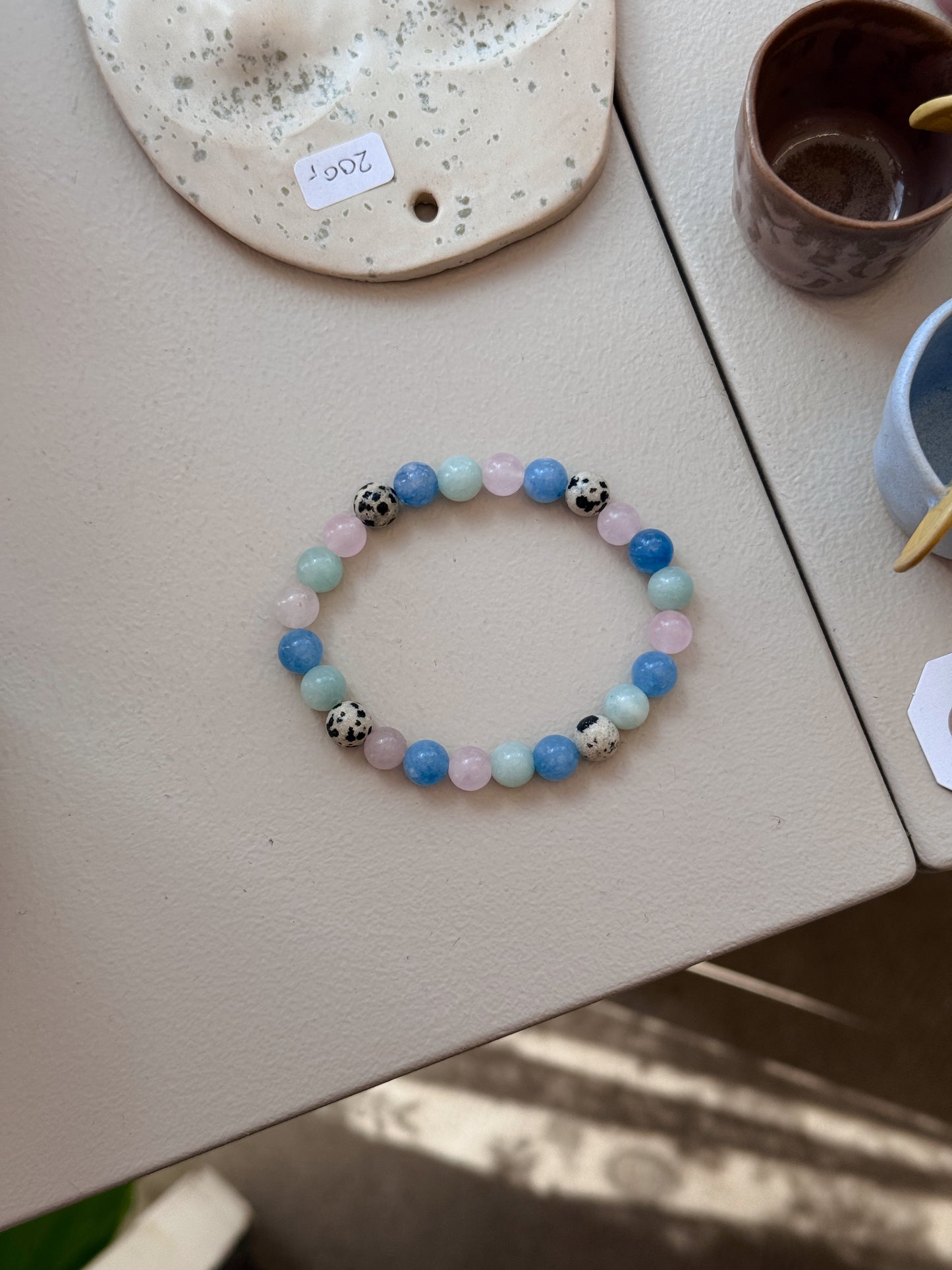 Bracelet with natural stones | Purple