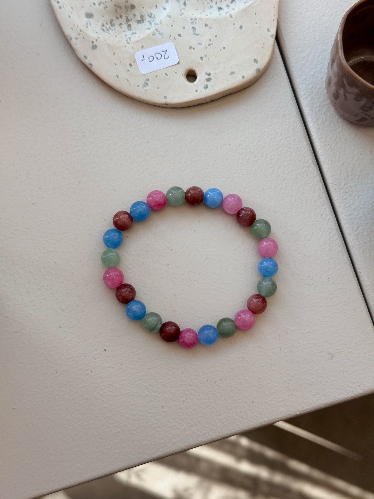 Bracelet with natural stones | Purple