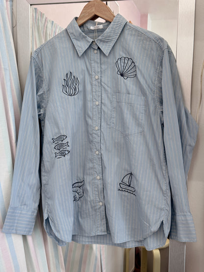 Skjorte m. broderi | Small