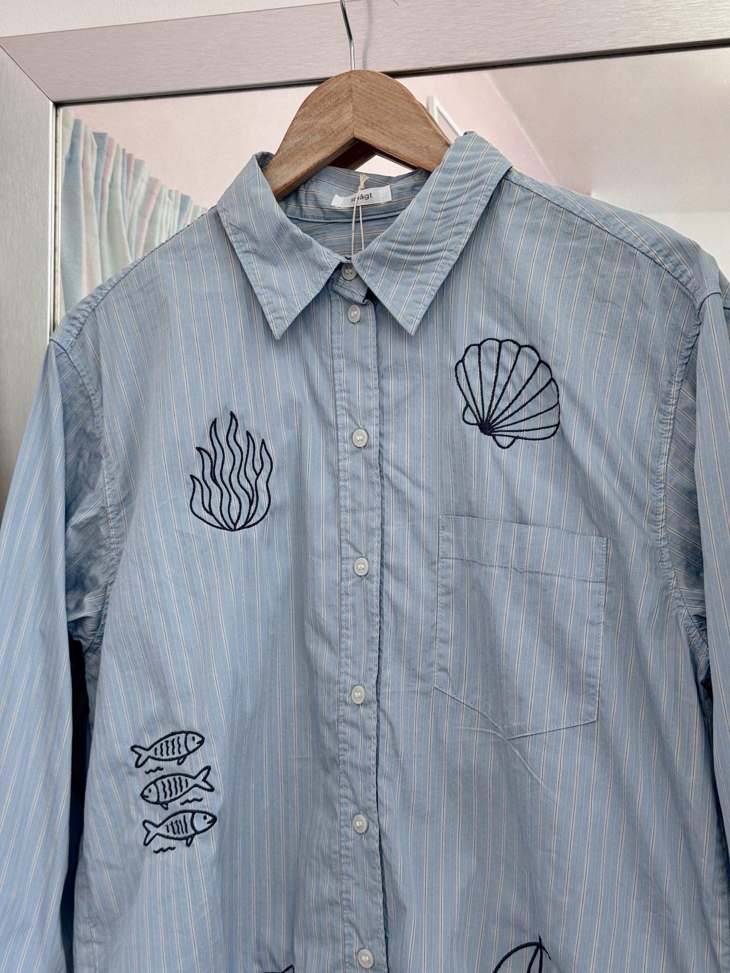 Skjorte m. broderi | Small