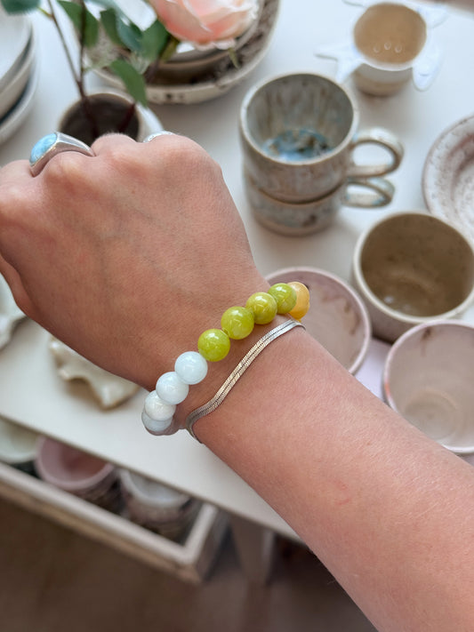 Bracelet with natural stones | Purple