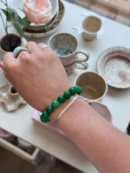 Bracelet with natural stones | Purple