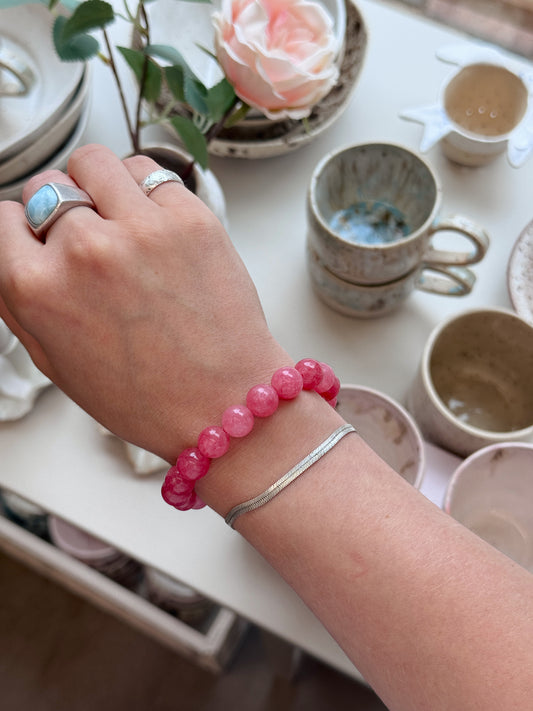 Bracelet with natural stones | Purple