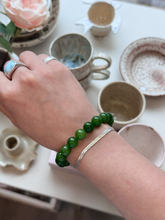 Bracelet with natural stones | Purple
