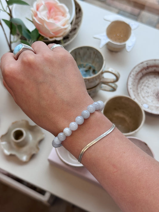 Bracelet with natural stones | Purple