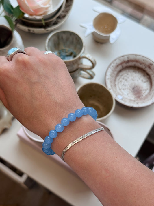 Bracelet with natural stones | Purple