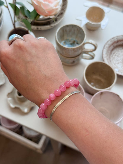 Bracelet with natural stones | Purple