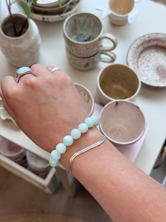 Bracelet with natural stones | Purple