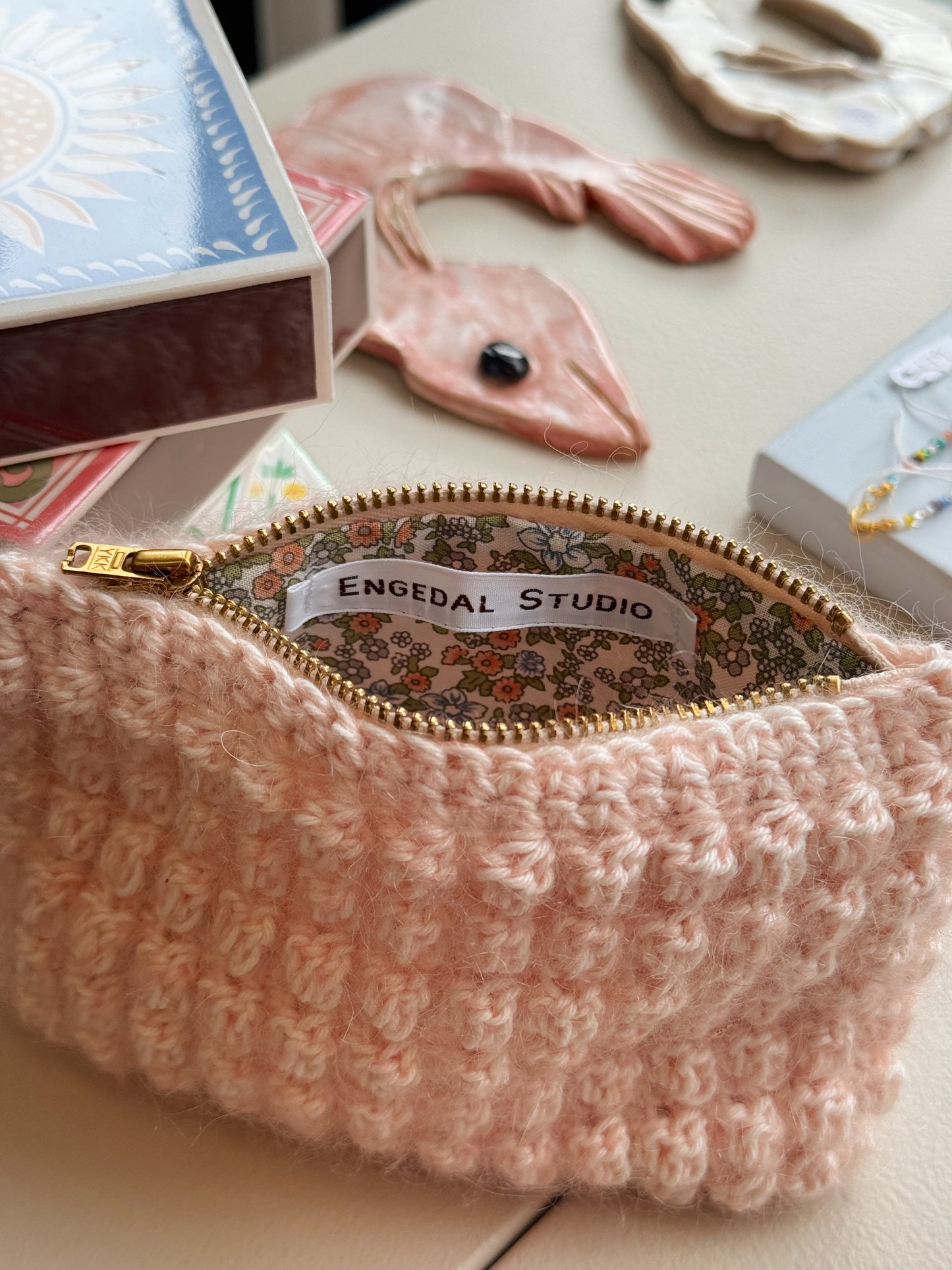 Bubble Clutch, lille | Lyserød