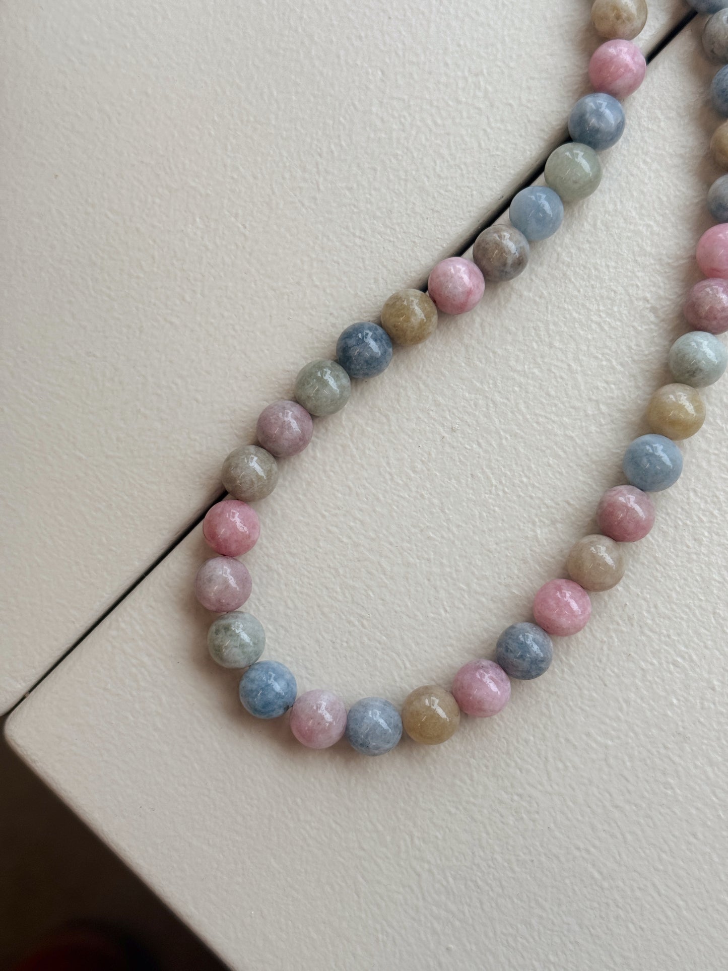 Halskæde | Blå pastel