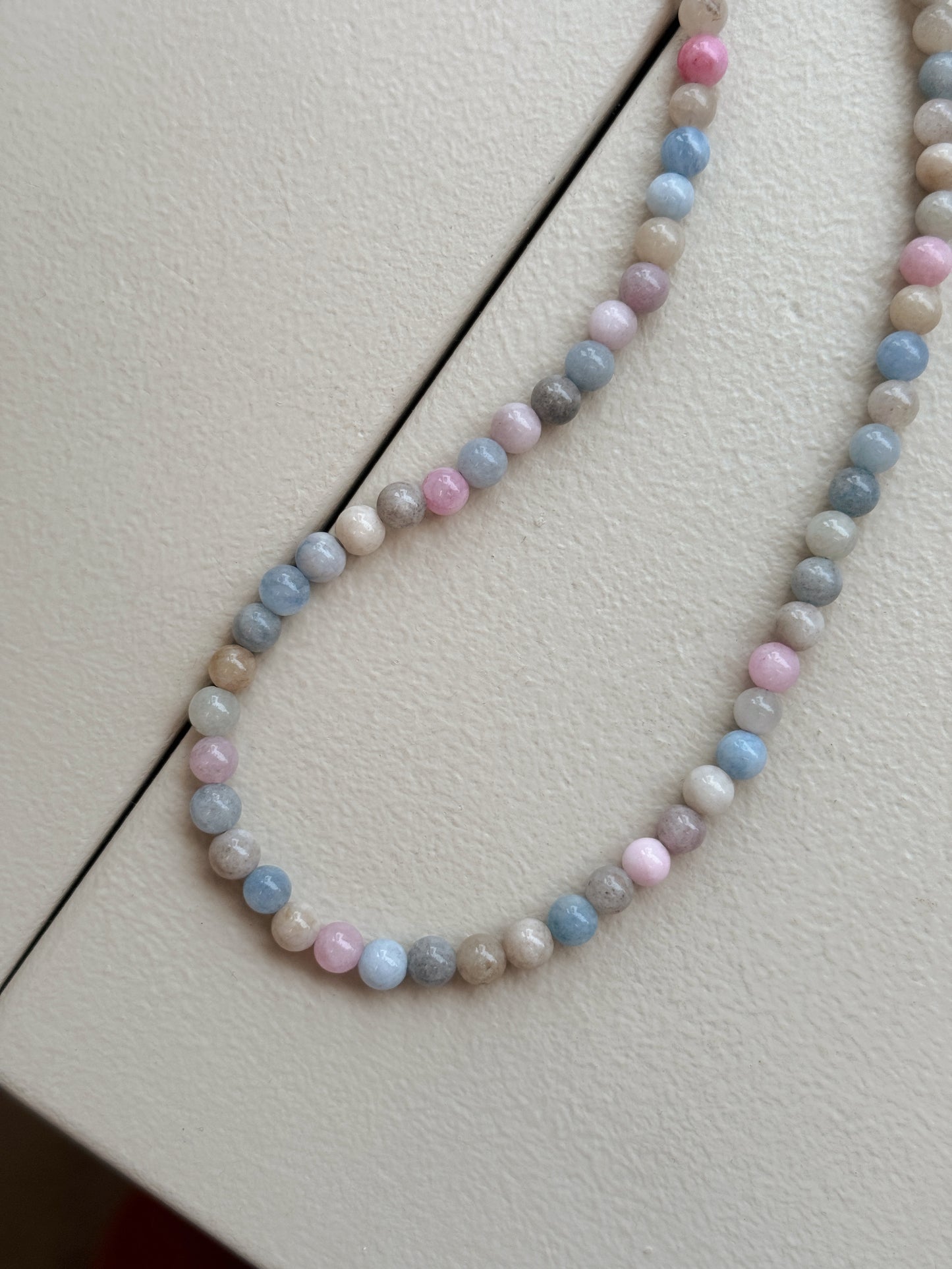 Halskæde | Blå pastel