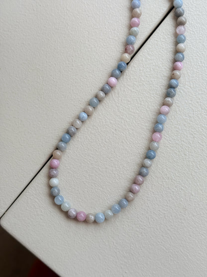 Halskæde | Blå pastel